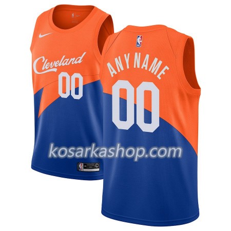 Dres Cleveland Cavaliers Prilagođeni Nike 2018-19 City Edition Plava Swingman